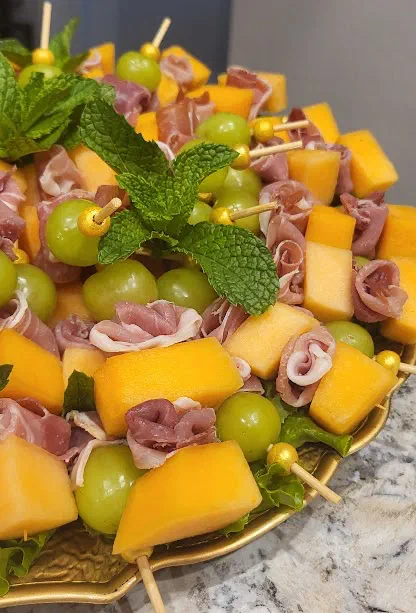 Prosciutto & Melon Skewers