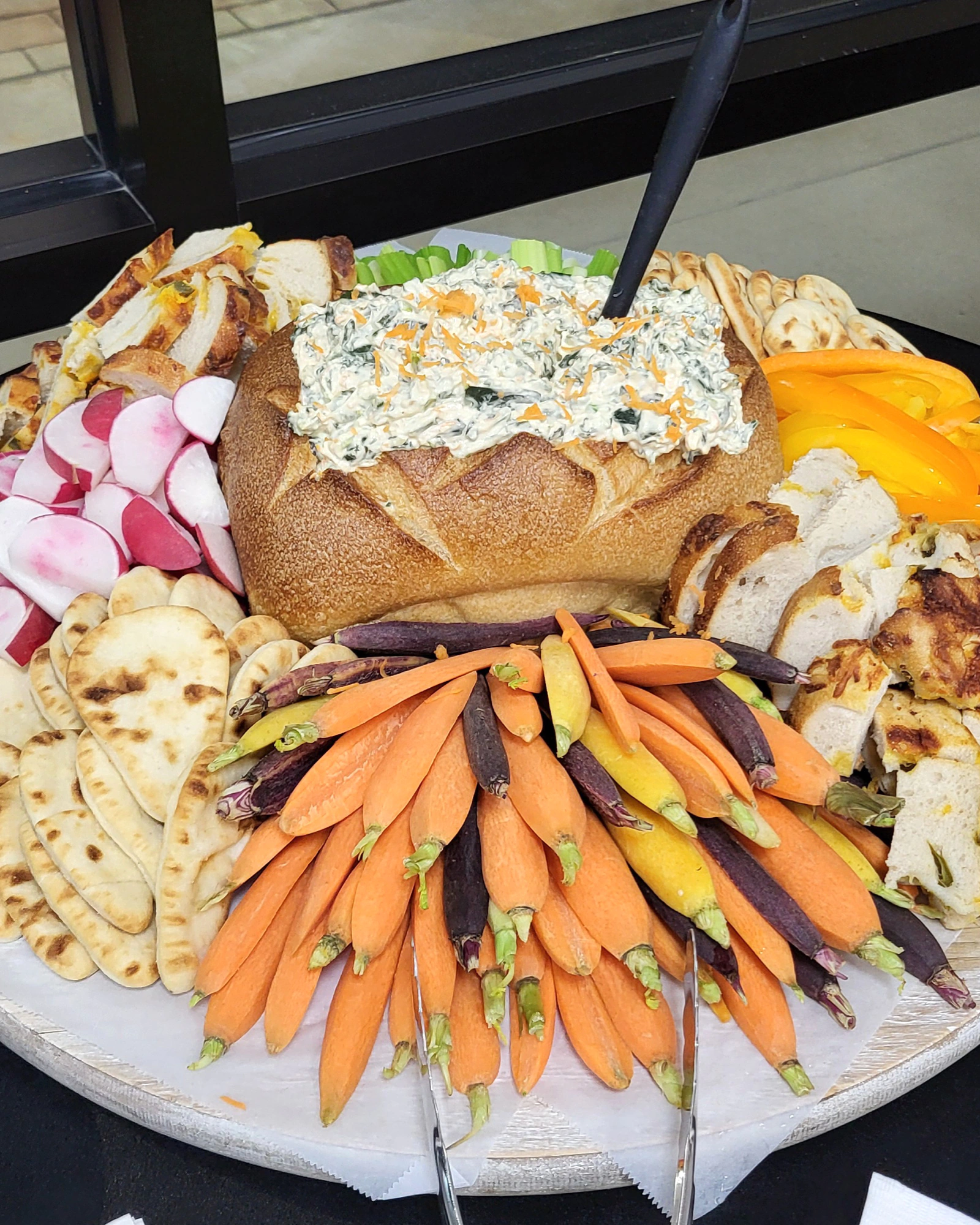 Spinach Dip Platter