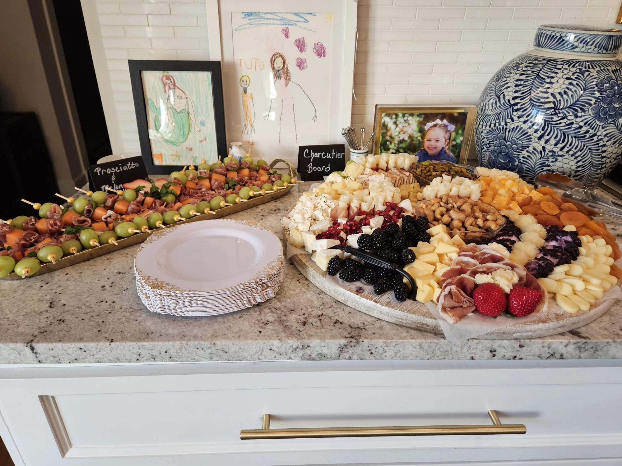 Private party catering table